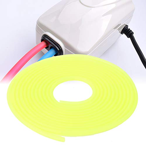 SUNGOOYUE Aquarium von 5 M durch Sauerstoffrohr, Flexibler und Farbenfrohe Silikonrohr für die Umwelt mit Frischem und Gesalzenem Wasser (Yellow) von SUNGOOYUE