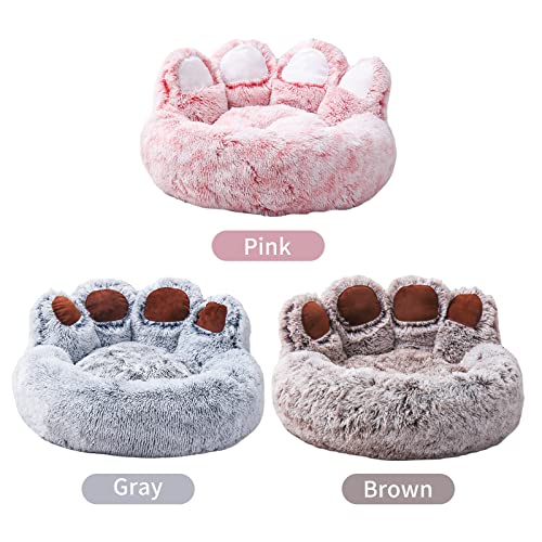 SUNGOOYUE Großes Bärenform-Hundebett, Weicher Gemütlicher Haustierkorb mit Obermaterial, für Katzen, Kleine Hunde, Rutschboden, Hundebett Zum Schlafen, Palmenförmig (XL) von SUNGOOYUE