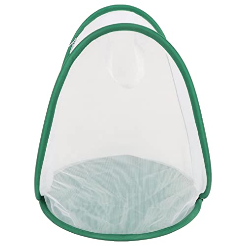 SUNGOOYUE Großes Grünes Netzkäfigfaltungsgriff Beobachtung Fütterung 33 X 33,5 X 36,5 cm Weißes Grün Geeignete Kultivierinsekten von SUNGOOYUE
