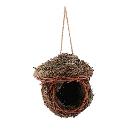 SUNGOOYUE Papageiennest -Hängedekoration, Natürliche Zedernblättermaterialien, die Vögel Im Winter Warm, Kompakte Größe für Haus- und Gartendekoration von SUNGOOYUE