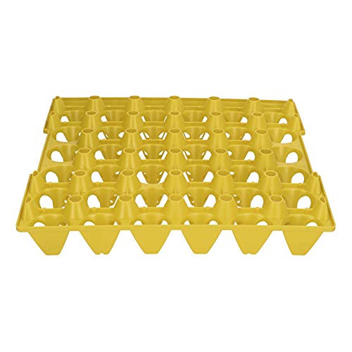 SUNGOOYUE Plastik -Eierlagerschale 30 Zellhalterkiste für Landwirtschaftliche Lieferungen Stapelbarer Eierlager für den Heimtransport, 5pcs (Yellow) von SUNGOOYUE