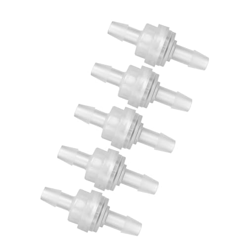 SUNGOOYUE Plastikprüfventil Nicht -Return One -We Ventil für Wasserbehandlungskorrosionswiderstand Lebensmittelqualität Material Durchströmende Farbe 4,9 Mm (6MM) von SUNGOOYUE