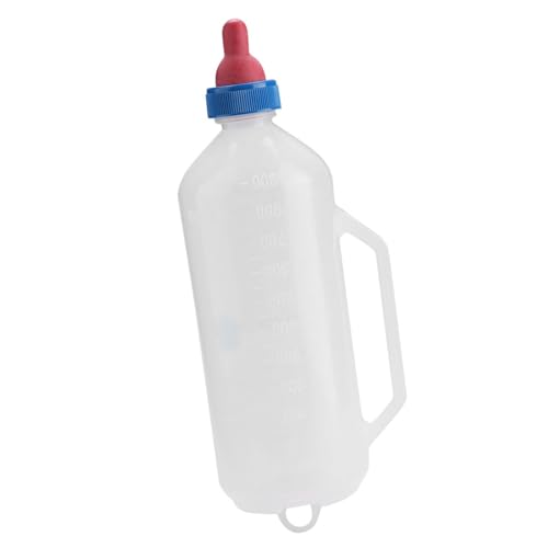 SUNGOOYUE Schafmilchflasche mit Griff - 1l Lammmilch, die für Schafe Ausgelegt Ist - Bequem zu Bedienen, Leicht zu Essen Ideal Zum Absetzen von SUNGOOYUE