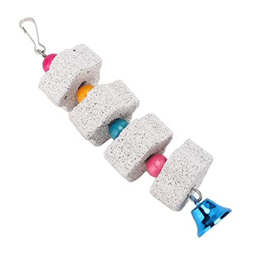 SUNGOOYUE Vogelkauspielzeug, Papageienschnabel Schleifstein Hamster Kaut Mineralstein mit Ring für Papageien Hamster Gerbils Kleine Tiere SUNGOOYUE Vogelkauspielzeug, Papageienschnabel Schleifstein Hamster Kaut Mineralstein mit Ring für Papageien Hamster Gerbils Kleine Tiere von SUNGOOYUE