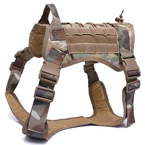 Outdoor-Jagd-Hund Westen Einstellbare Military Tactical Hundeweste-Hundetrainingsweste Harness (Color : Cp Vest, Size : Lager) von SUNKAK