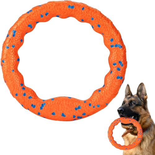 SUNNEKO Hundespielzeug-Ring, Robustes Hundespielzeug, Kauring für Hunde, Hundescheiben zum Werfen und Fangen, schwimmender Trainingsring für Hunde SUNNEKO Hundespielzeug-Ring, Robustes Hundespielzeug, Kauring für Hunde, Hundescheiben zum Werfen und Fangen, schwimmender Trainingsring für Hunde von SUNNEKO