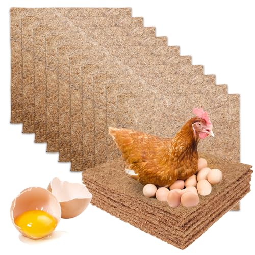 Hühnernest-Unterlage, 10 Stück Hühner-Nistkasten-Einlagen, 33 cm Hühner-Nistunterlagen, Hühnerstall, Hühnerstall-Einstreu, Nistunterlagen für Hühner, Hühnernistkasten-Einlage Wiederverwend Hühnernest-Unterlage, 10 Stück Hühner-Nistkasten-Einlagen, 33 cm Hühner-Nistunterlagen, Hühnerstall, Hühnerstall-Einstreu, Nistunterlagen für Hühner, Hühnernistkasten-Einlage Wiederverwend von SUNOYA