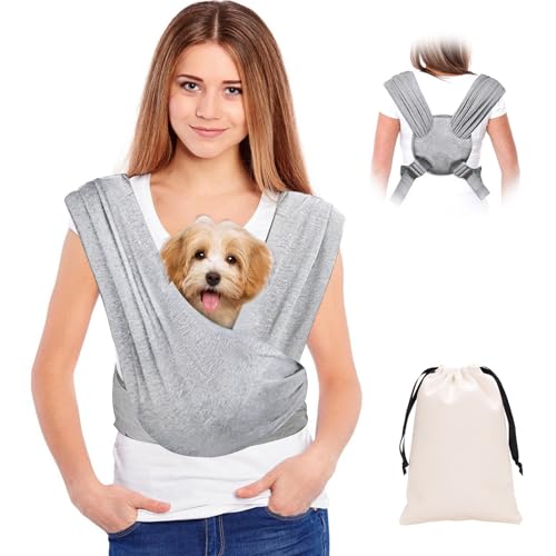 Hundetragetasche, Freihändige Hundetasche, Hundetragetuch Mit Verstellbarem Riemen, Tragetuch Hund Bis 9kg, Hundetasche, Tragetuch Hund Haustier Für Hunde, Aktivitäten Im Freien, Katzen Hundetragetasche, Freihändige Hundetasche, Hundetragetuch Mit Verstellbarem Riemen, Tragetuch Hund Bis 9kg, Hundetasche, Tragetuch Hund Haustier Für Hunde, Aktivitäten Im Freien, Katzen von SUNOYA