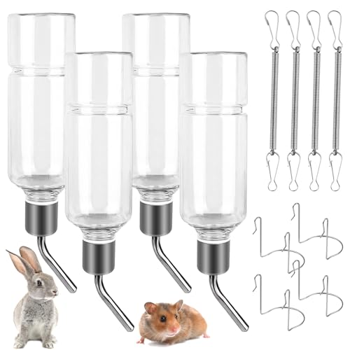 SUNOYA 4 Stück Trinkflasche Kaninchen, 350 ml Nager Trinkflasche Automatischer Hängende Haustier Wasserflaschen Nagertränke Keine Tropf für Kleintiertränke Meerschweinchen Chinchillas Hamster SUNOYA 4 Stück Trinkflasche Kaninchen, 350 ml Nager Trinkflasche Automatischer Hängende Haustier Wasserflaschen Nagertränke Keine Tropf für Kleintiertränke Meerschweinchen Chinchillas Hamster von SUNOYA