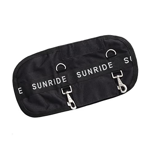 Sunride Brusterweiterung für Pferdedecken (Nuuk) aus weichem Polarfleece und 1200D Ripstop (S/105-115 cm, schwarz) von SUNRIDE