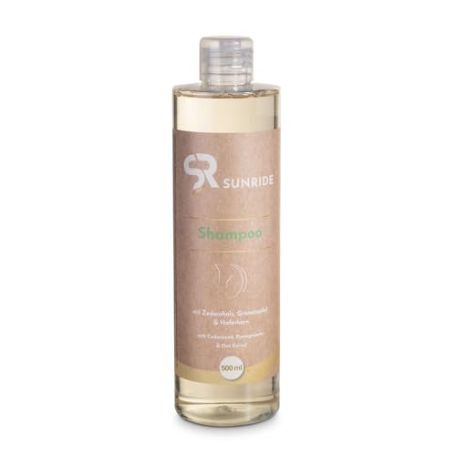 SUNRIDE Shampoo für Pferde - 500 ml - dopingfrei - 100% natürlich - ohne Parabene, Farbstoffe - für Allergiker geeignet - pH-neutral - perfekt für Schimmel und weißes Fell - auch gegen Juckreiz SUNRIDE Shampoo für Pferde - 500 ml - dopingfrei - 100% natürlich - ohne Parabene, Farbstoffe - für Allergiker geeignet - pH-neutral - perfekt für Schimmel und weißes Fell - auch gegen Juckreiz von SUNRIDE