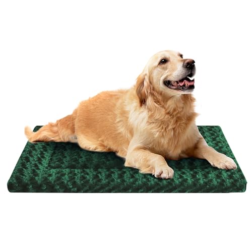 Hundebett-Matte – Bequeme Hundehütte Pad, Mehrzweck-Hundebox-Bett & Hundebett-Matten für Hunde & Katzen – Weiche Hundebox-Matte & Hundebett-Matte für Hund & Katze (Dunkelgrün, L (36 x 24 x 1,5)) Hundebett-Matte – Bequeme Hundehütte Pad, Mehrzweck-Hundebox-Bett & Hundebett-Matten für Hunde & Katzen – Weiche Hundebox-Matte & Hundebett-Matte für Hund & Katze (Dunkelgrün, L (36 x 24 x 1,5)) von SUNSHE