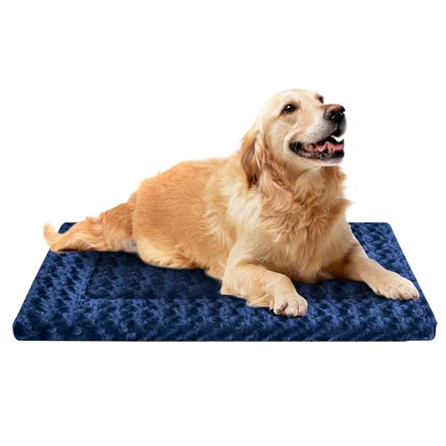 Hundebett-Matte – Bequeme Hundehütte Pad, Mehrzweck-Hundebox-Bett & Hundebett-Matten für Hunde & Katzen – Weiche Hundebox-Matte & Hundebett-Matte für Hund & Katze (Marineblau, L (36 x 24 x 1,5)) Hundebett-Matte – Bequeme Hundehütte Pad, Mehrzweck-Hundebox-Bett & Hundebett-Matten für Hunde & Katzen – Weiche Hundebox-Matte & Hundebett-Matte für Hund & Katze (Marineblau, L (36 x 24 x 1,5)) von SUNSHE