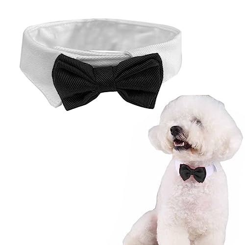 SUNTRADE Verstellbares formelles Haustier-Fliegenhalsband für Hunde und Katzen, Hochzeits-Pflege-Kostüme (L, Schwarz) von SUNTRADE