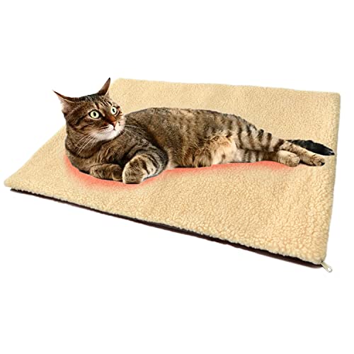 SUOXU Katzenbett,selbstheizendes Katzenkissen Haustierkissen, Decke, Nicht elektrisch,selbstwärmend Plüsch Katze schlafend,beheizt,rutschfest maschinenwaschbar, warme Matte für drinnen und draußen von SUOXU