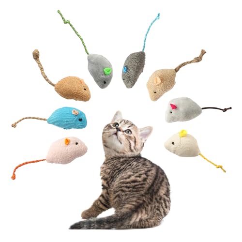 SUOXU Katzenminze Maus Katzenspielzeug 8 Pack Interaktives Katzenspielzeug für Indoor-Katzen Kätzchen Zahnen Reinigung Stress Release Katze Kauminze Spielzeug Katzenminze Spielzeug Simulation Plüsch SUOXU Katzenminze Maus Katzenspielzeug 8 Pack Interaktives Katzenspielzeug für Indoor-Katzen Kätzchen Zahnen Reinigung Stress Release Katze Kauminze Spielzeug Katzenminze Spielzeug Simulation Plüsch von SUOXU