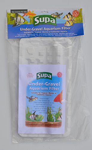 Supa Unterkies Aquarium Filter, 43 x 23 cm, geeignet für Tropen-, Meer- oder Kaltwasseraquarien, hergestellt in Großbritannien von SUPA