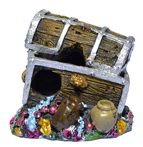 Supa Aquarium/Aquarium-Ornament, realistische Details, Kunstharz, Mehrfarbig, Maße: ca. 6 cm (L) x 7,5 cm (B) x 6,5 cm (H) von SUPA