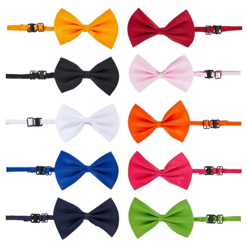 SUPERFINDINGS 10 Stück 10 Farben Hundefliege Polyester Katzenfliege Haustierhalsband Verstellbares Schleifenhalsband Welpenkrawatten Für Party Hochzeit Geburtstag Urlaub Kostüme SUPERFINDINGS 10 Stück 10 Farben Hundefliege Polyester Katzenfliege Haustierhalsband Verstellbares Schleifenhalsband Welpenkrawatten Für Party Hochzeit Geburtstag Urlaub Kostüme von SUPERFINDINGS