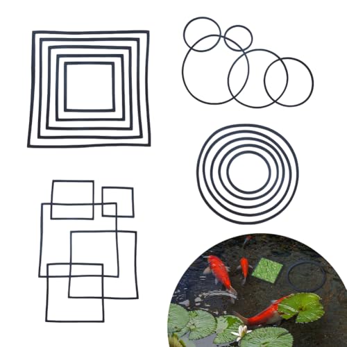 SUPERFINDINGS 10 Stück 2 Stile Aquarium Schwimmende Pflanzenringe Rund Quadratisch Fisch Tank Pflanzenring Schwarz Fisch Fütterungsring Schwimmend Für Kampffische Goldfische Fischtank SUPERFINDINGS 10 Stück 2 Stile Aquarium Schwimmende Pflanzenringe Rund Quadratisch Fisch Tank Pflanzenring Schwarz Fisch Fütterungsring Schwimmend Für Kampffische Goldfische Fischtank von SUPERFINDINGS