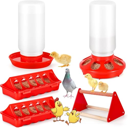 5-teiliges Futter- und Bewässerungs-Set, Baby-Küken-Starter-Set mit Kükenstange für kleine Geflügel, Enten, Wachteln 5-teiliges Futter- und Bewässerungs-Set, Baby-Küken-Starter-Set mit Kükenstange für kleine Geflügel, Enten, Wachteln von SUPERPAWS