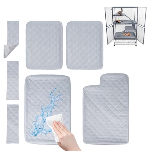 Abdeckung für Frettchenkäfige, Abdeckung mit Bodeneinsatz, Rampenabdeckungen und Regaleinlagen für Meerschweinchen, Käfig, Bettwäsche, Rattenzubehör für Käfig-Set, Igel, Kaninchen, ausgefallene Ratte von SUPERPAWS
