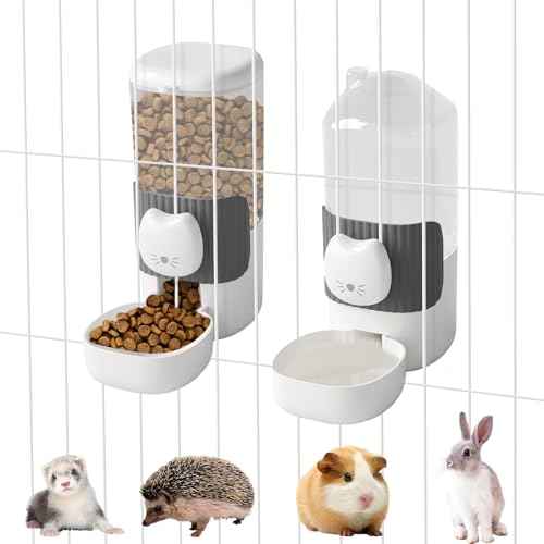 Automatischer Futterspender und Wasserspender für Kaninchen, Schwerkraft-Futterstation, Bewässerungs-Set, zum Aufhängen, selbstdosierender Futterspender für Frettchen, Meerschweinchen, Chinchillas Automatischer Futterspender und Wasserspender für Kaninchen, Schwerkraft-Futterstation, Bewässerungs-Set, zum Aufhängen, selbstdosierender Futterspender für Frettchen, Meerschweinchen, Chinchillas von SUPERPAWS