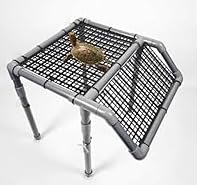 Extra große stehende Schildkröten-Sonnenplattform, 13" breiter Ruhebereich, DIY-Sonnenplattform für Wassertiere, Schildkrötenbeckenzubehör, PVC-Rohre und Eierkiste von SUPERPAWS