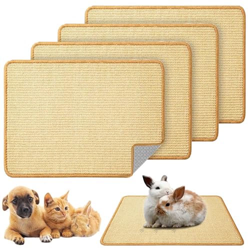 Hasen-Kratzpads, natürliches Sisal, Katze, Kaninchen, Kratzmatte, kleine Tier-Kratzmatte, Teppich für den Innenbereich, Schleifkrallen, Isomatte für Meerschweinchen, Chinchillas, Frettchen (60 x 40 Hasen-Kratzpads, natürliches Sisal, Katze, Kaninchen, Kratzmatte, kleine Tier-Kratzmatte, Teppich für den Innenbereich, Schleifkrallen, Isomatte für Meerschweinchen, Chinchillas, Frettchen (60 x 40 von SUPERPAWS