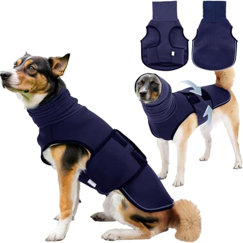 Hunde-Angstjacke, hautfreundlich, Angstzustände, beruhigender Kapuzenpullover, Donner-Shirt, atmungsaktive Weste, Linderungsmantel für Hunde, Nacht, reflektierend, verstellbare Hoodies für Lärmschutz Hunde-Angstjacke, hautfreundlich, Angstzustände, beruhigender Kapuzenpullover, Donner-Shirt, atmungsaktive Weste, Linderungsmantel für Hunde, Nacht, reflektierend, verstellbare Hoodies für Lärmschutz von SUPERPAWS