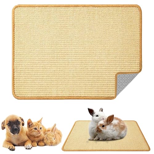 SUPERPAWS Hasen-Kratzmatte, natürliches Sisal, Katze, Kaninchen, Kratzmatte, Teppich für den Innenbereich, Schleifkrallen, Schlafunterlage für Meerschweinchen, Chinchillas, Frettchen (60 x 40 cm, 1 SUPERPAWS Hasen-Kratzmatte, natürliches Sisal, Katze, Kaninchen, Kratzmatte, Teppich für den Innenbereich, Schleifkrallen, Schlafunterlage für Meerschweinchen, Chinchillas, Frettchen (60 x 40 cm, 1 von SUPERPAWS