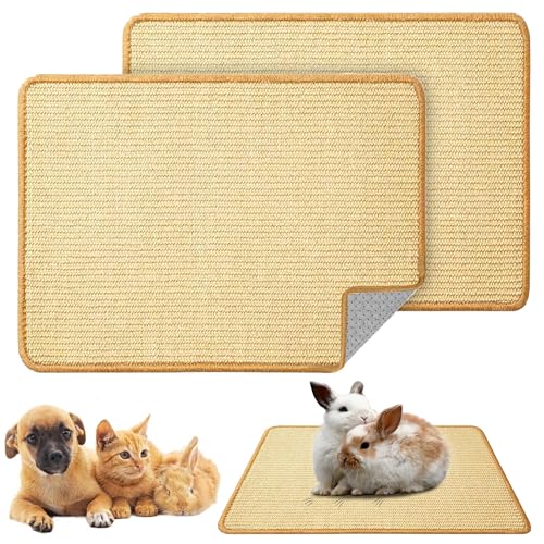 SUPERPAWS Hasen-Kratzmatte, natürliches Sisal, Katze, Kaninchen, Kratzmatte, kleine Tier-Kratzmatte, Teppich für den Innenbereich, Schleifkrallen, Isomatte für Meerschweinchen, Chinchillas, Frettchen SUPERPAWS Hasen-Kratzmatte, natürliches Sisal, Katze, Kaninchen, Kratzmatte, kleine Tier-Kratzmatte, Teppich für den Innenbereich, Schleifkrallen, Isomatte für Meerschweinchen, Chinchillas, Frettchen von SUPERPAWS