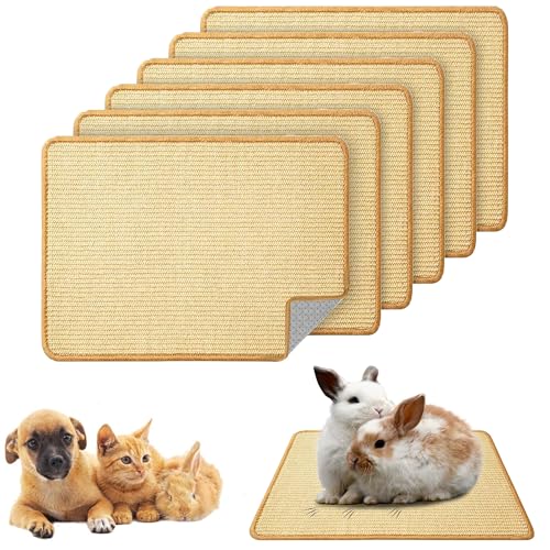 SUPERPAWS Hasen-Kratzmatte, natürliches Sisal, Katze, Kaninchen, Kratzmatte, kleine Tier-Kratzmatte, Teppich für den Innenbereich, Schleifkrallen, Isomatte für Meerschweinchen, Chinchillas, Frettchen SUPERPAWS Hasen-Kratzmatte, natürliches Sisal, Katze, Kaninchen, Kratzmatte, kleine Tier-Kratzmatte, Teppich für den Innenbereich, Schleifkrallen, Isomatte für Meerschweinchen, Chinchillas, Frettchen von SUPERPAWS