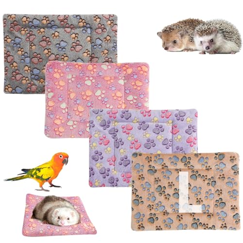 SUPERPAWS Wasserdichte Meerschweinchen-Bettwäsche, Winter, Meerschweinchen, Plüschkäfigeinlagen, weiche Hunde-/Katzenbettmatte, wendbar, gemütlich, Tier, Urinierkissen, Hamsterbett, waschbar, für von SUPERPAWS