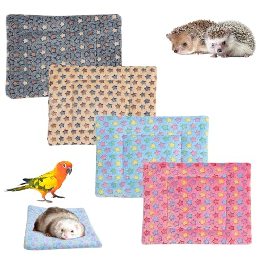 SUPERPAWS Wasserdichte Meerschweinchen-Bettwäsche, Winter, Meerschweinchen, Plüschkäfigeinlagen, weiche Hunde-/Katzenbettmatte, wendbar, gemütlich, Tier, Urinierkissen, Hamsterbett, waschbar, für von SUPERPAWS