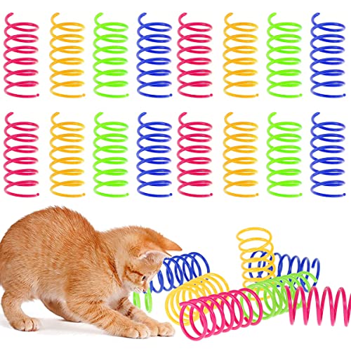 16 Stück Katze Spirale Spielzeug, Cat Spring Toys Buntes Katzenspulenspielzeug Plastik Spielzeug Interaktive Katzenspielzeug kreatives für Sprung und Training Spaß Geschenk für Haustieren 16 Stück Katze Spirale Spielzeug, Cat Spring Toys Buntes Katzenspulenspielzeug Plastik Spielzeug Interaktive Katzenspielzeug kreatives für Sprung und Training Spaß Geschenk für Haustieren von SUPPUIMNT