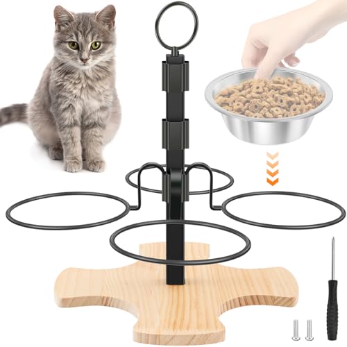 Katzennapf Erhöht Futternapf Katze, Cat Bowl Stand 3 Höhenverstellbare Haustier Fütterungsstation Rack Abnehmbar Tragbare Haustierschalenhalterung für Kleine Mittelschwere Hundekatze Hunde Katzennapf Erhöht Futternapf Katze, Cat Bowl Stand 3 Höhenverstellbare Haustier Fütterungsstation Rack Abnehmbar Tragbare Haustierschalenhalterung für Kleine Mittelschwere Hundekatze Hunde von SUPPUIMNT