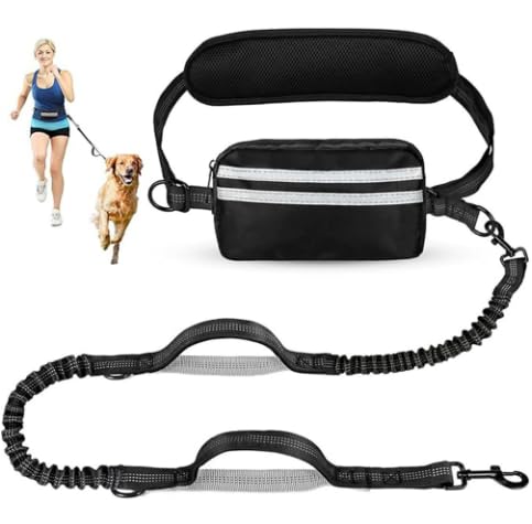 Joggingleine Hunde, Freihändige Hundeleine, Laufhundeleine mit Hüftgurt, Abnehmbare Hüfttasche, Bungee-Laufleine Hundeleinen Joggingleine Hunde, Freihändige Hundeleine, Laufhundeleine mit Hüftgurt, Abnehmbare Hüfttasche, Bungee-Laufleine Hundeleinen von SUPRBIRD