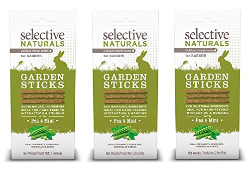 Selective Naturals Garden Sticks Pea & Mint For Rabbits 2.1-Ounce - 3 Pack von Supreme