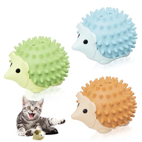 SUPRROW Katzenminze Ball Spielzeug für Katzen - Drehbare Catnip Wall Balls, Katzenspielzeug Mit Leckstein - 3 Stück von SUPRROW