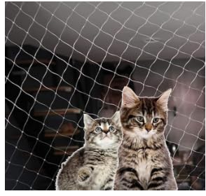 SUPRROW Katzennetz für Balkon, 10x3m Ohne Bohren Katzennetz, Transparent Vogelschutznetz, Transparentes Katzenschutznetz für Katzen SUPRROW Katzennetz für Balkon, 10x3m Ohne Bohren Katzennetz, Transparent Vogelschutznetz, Transparentes Katzenschutznetz für Katzen von SUPRROW
