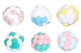 SUPRROW Katzenspielzeugbälle, bunte Katzenbälle mit Glöckchen, 5 cm, weiche Bommel, 8 Stück von SUPRROW