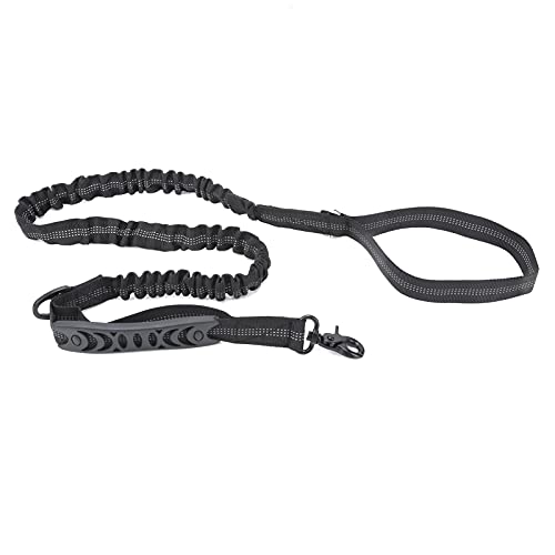 Elastische Starke Langlebige Hundeleine, 200 Kg Ziehkrafttraktionseil mit Nachtreflexionsstreifen für Puffertraining (Mit D-förmiger Schnalle) von SUPYINI