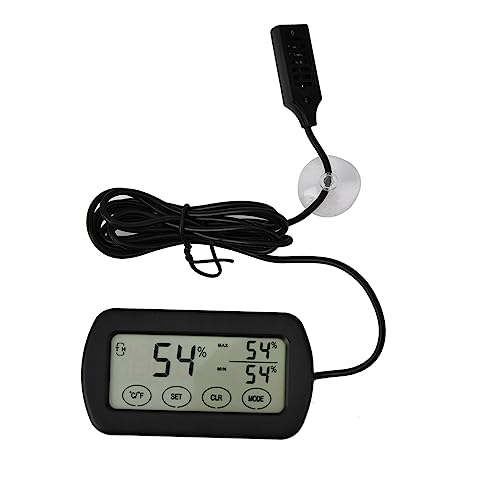 Hygrometer Huhn Display 12×8×3 LCD Display Inkubator Reptil Digital Thermometer Hygrometer von SUPYINI