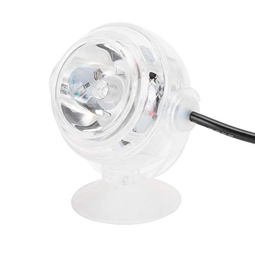 LED-Fischtanks-Spot-Licht, wasserdichte Unterwasser-LED-Fischtanks Bunte Verlaufs-Nachtspot-Licht Aquarium Süßwasser-Meerwasser-Zubehör 100-240V (Gelb) von SUPYINI