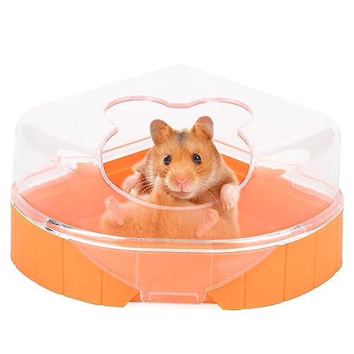 SUPYINI Bad für Hamster Produkte 14×11×7 Hamster Kleines Haustier Badezimmer Großer Kunststoffraum Sauna Toilette Badewanne von SUPYINI