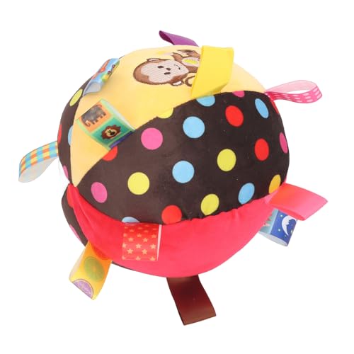SUPYINI Bell Pet Plush Football Interactive Relief Langeweile mit Hundeplüschfußball mit Riemen, Verhindert EIN Unregelmäßiges Zähnewachstum für Welpen, Engagiert und Unterhält Hunde (Typ 3) von SUPYINI
