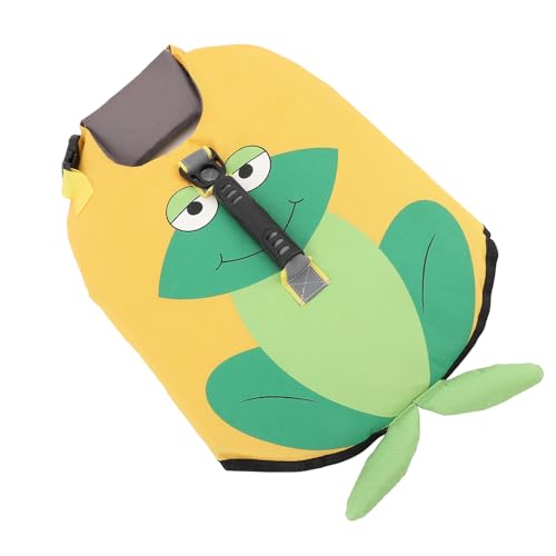 SUPYINI Hundes Jacke Hunde Schwimmweste Hund Flotation Weste Einstellbare Reflektierende Oxford Stoff für Yorkie Maltese Pudel Beagle Schnauzer mit Griff für Wassersicherheit Bootsbeach (Frosch S) von SUPYINI