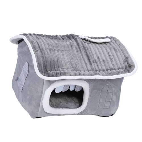 SUPYINI Warm Isoliertes Haustierhaus für den Innenbereich – Abnehmbares und Waschbares Hunde-/Katzenbett – Kleiner/mittlerer Komfortraum für Hunde und Katzen – Ideal für den Winter (M #12) von SUPYINI