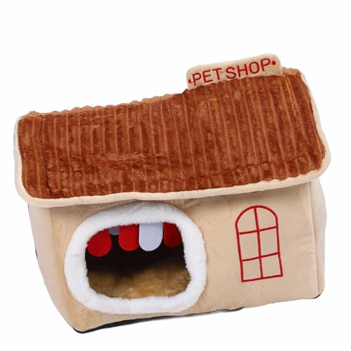 SUPYINI Warm Isoliertes Haustierhaus für den Innenbereich – Abnehmbares und Waschbares Hunde-/Katzenbett – Kleiner/mittlerer Komfortraum für Hunde und Katzen – Ideal für den Winter (M #15) von SUPYINI